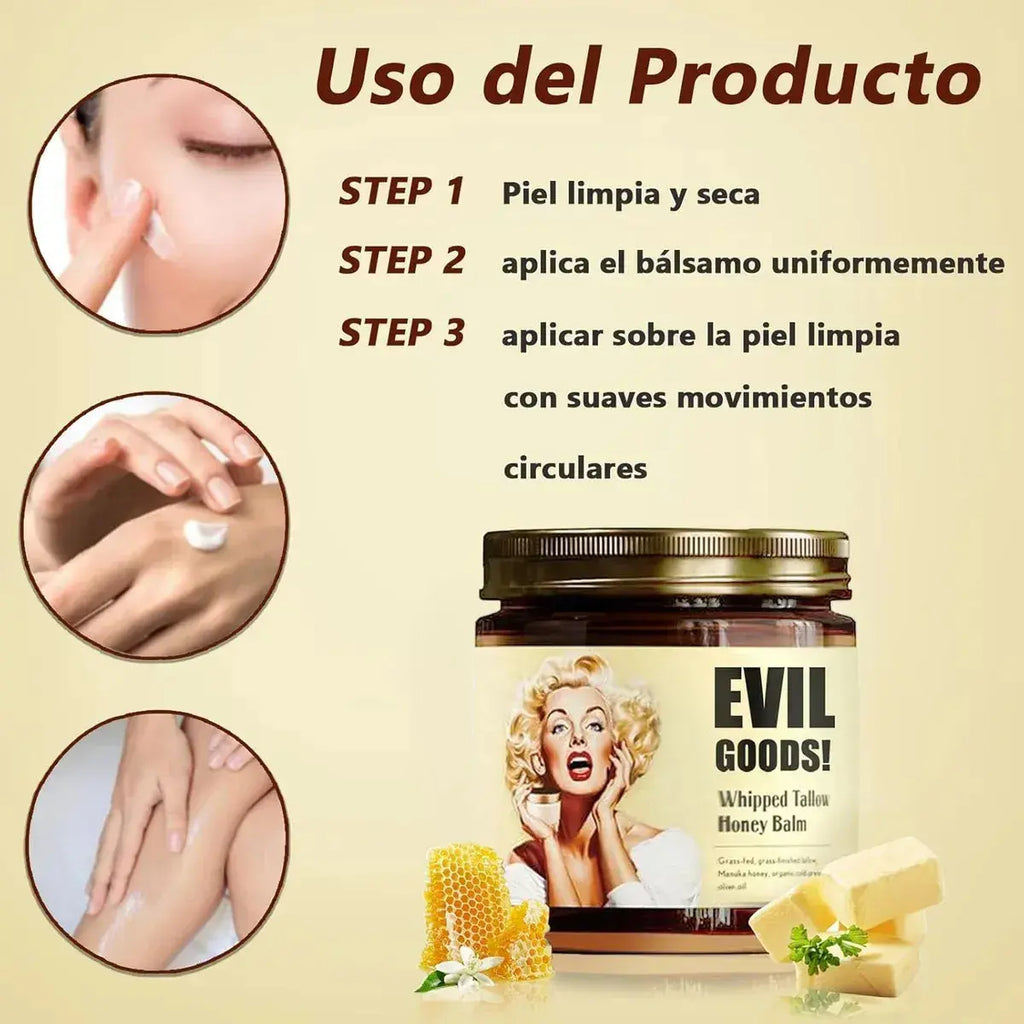 ✨ Recupera tu Piel en Días con el Bálsamo Natural de Sebo y Miel